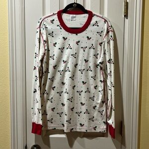 Hanna Anderson Holly Pajama Top Womens Sz L Organic Cotton Cottagecore Holiday